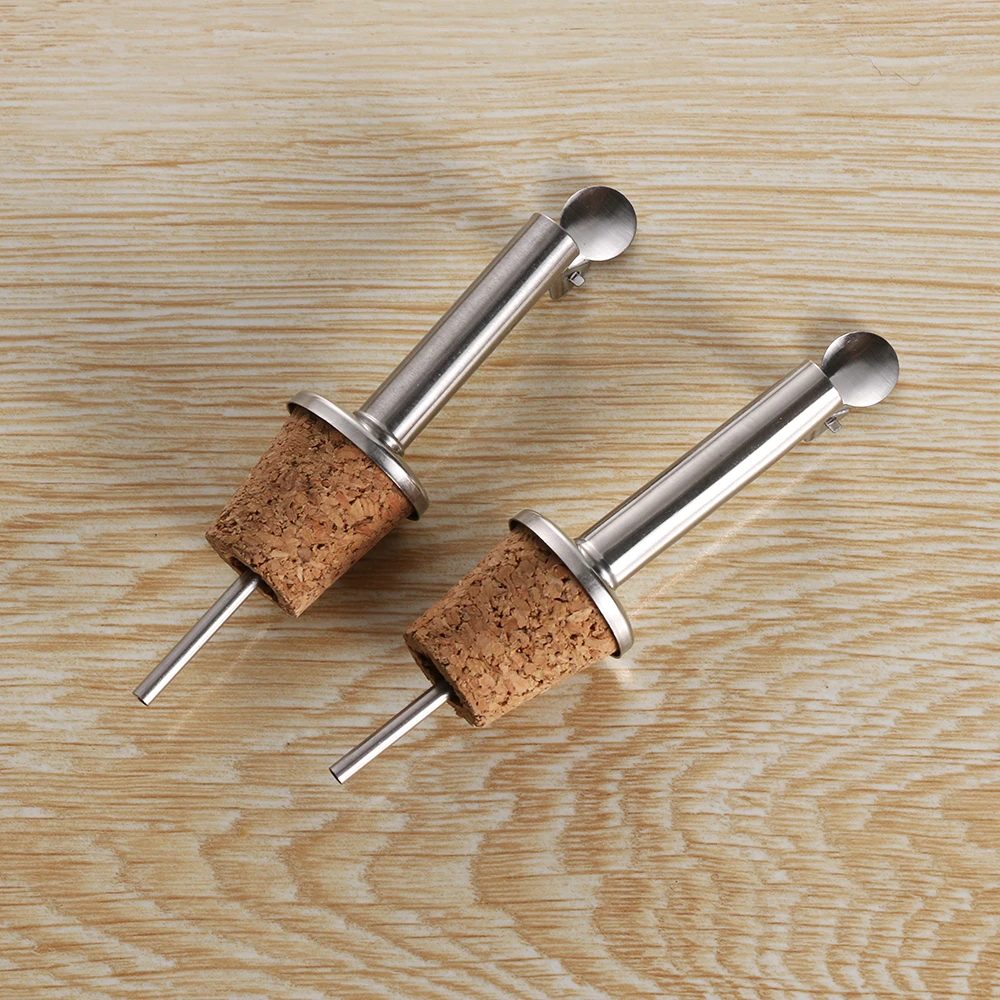 Wine Stopper 1pcs Stainless Steel For Bottle Wine Olive Oil Pourer Dispenser Spout Bar Accessories