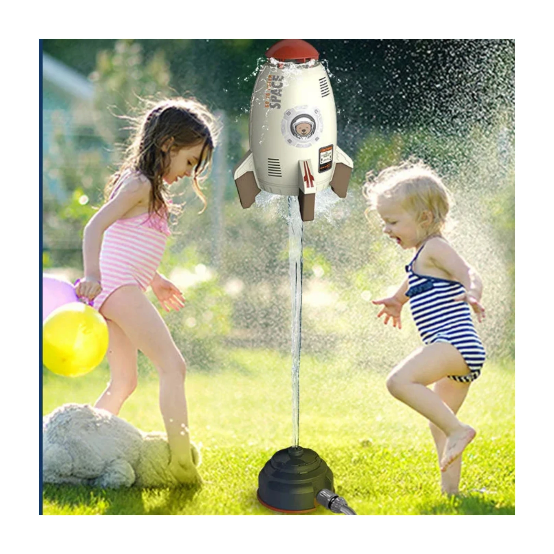Rocket Launcher Toys Outdoor Rocket Water Pressure Lift Sprinkler Toy Fun Interaction In Garden Lawn Water Spray Toys for Kids 4
