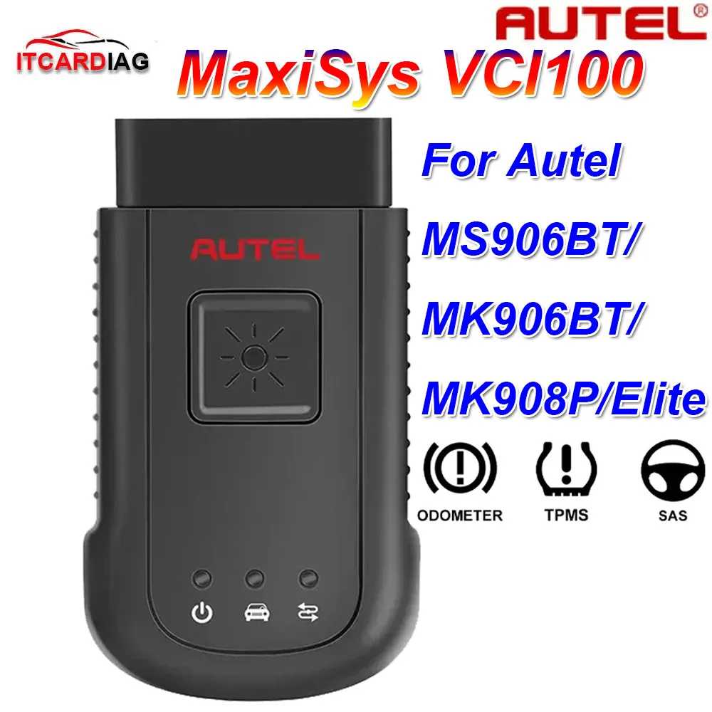 Autel Maxisys VCI100 беспроводной диагностический интерфейс DLC Bluetooth автомобильный интерфейс связи MaxiVCI V100 для Autel MS906BT Autel Maxisys VCI100 беспроводной диагностический интерфейс DLC Bluetooth автомобильный интерфейс связи MaxiVCI V100 для Autel MS906BT