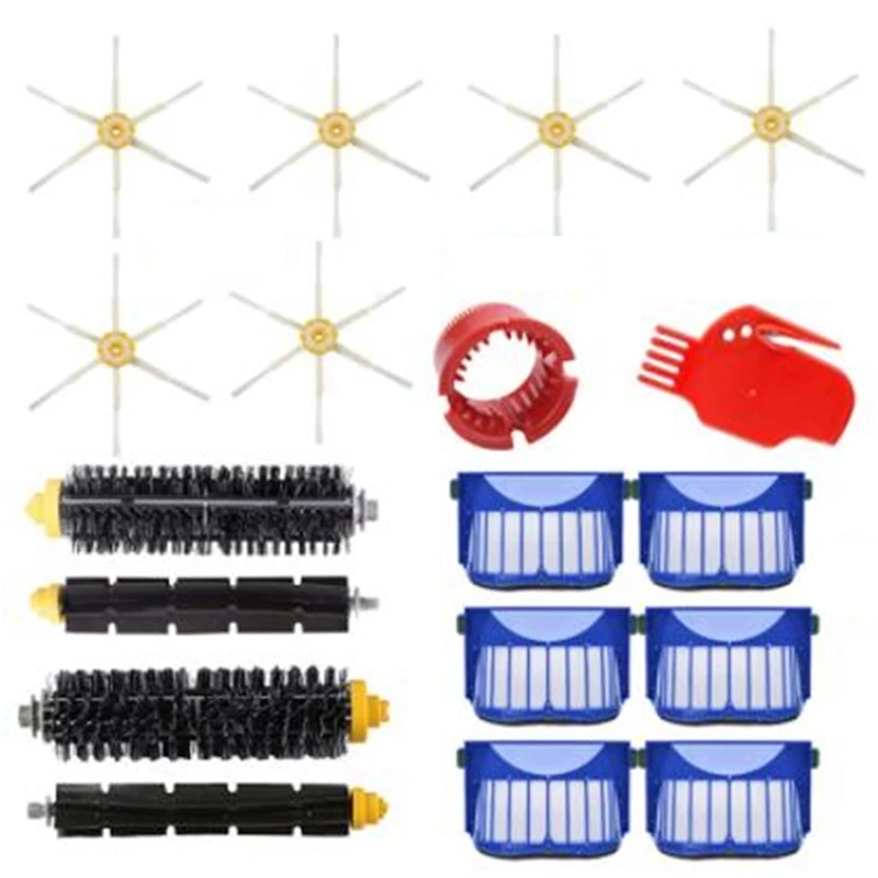 

Комплекты для робота-пылесоса Irobot Roomba серии 600, основная роликовая боковая щетка, Hepa-фильтр, аксессуары, запчасти