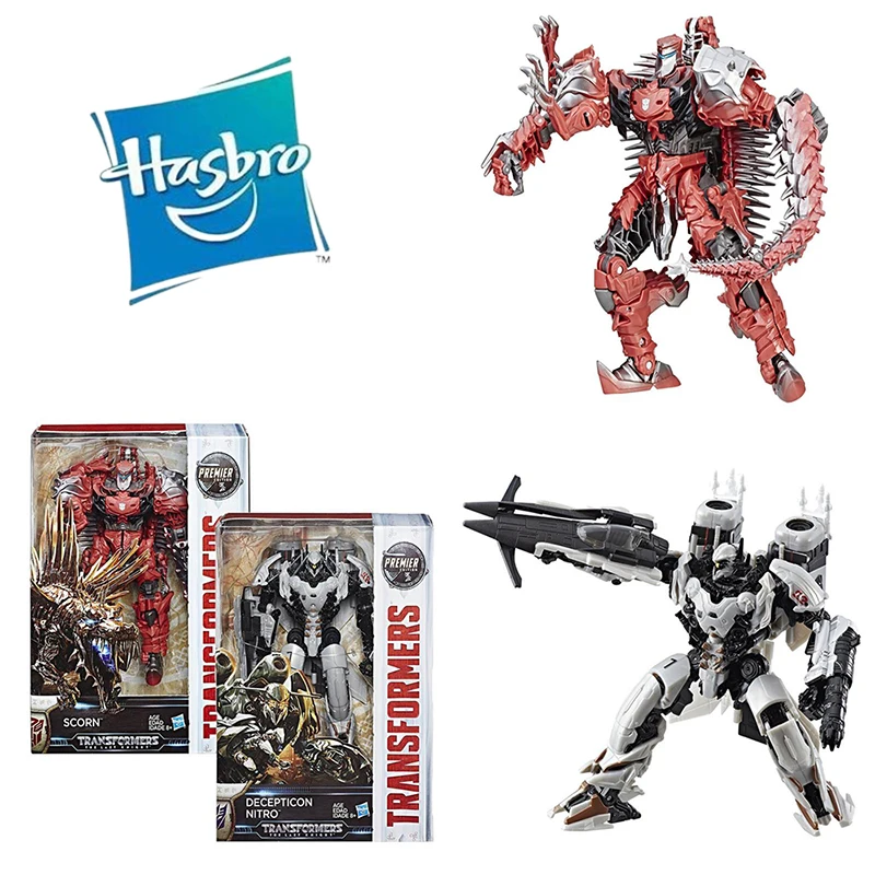 

Anime Hasbro Transformers The Last Knight Voyager Class Nitro Zeus Scorn 3C 18Cm Original Action Figure Kids Toys Collections