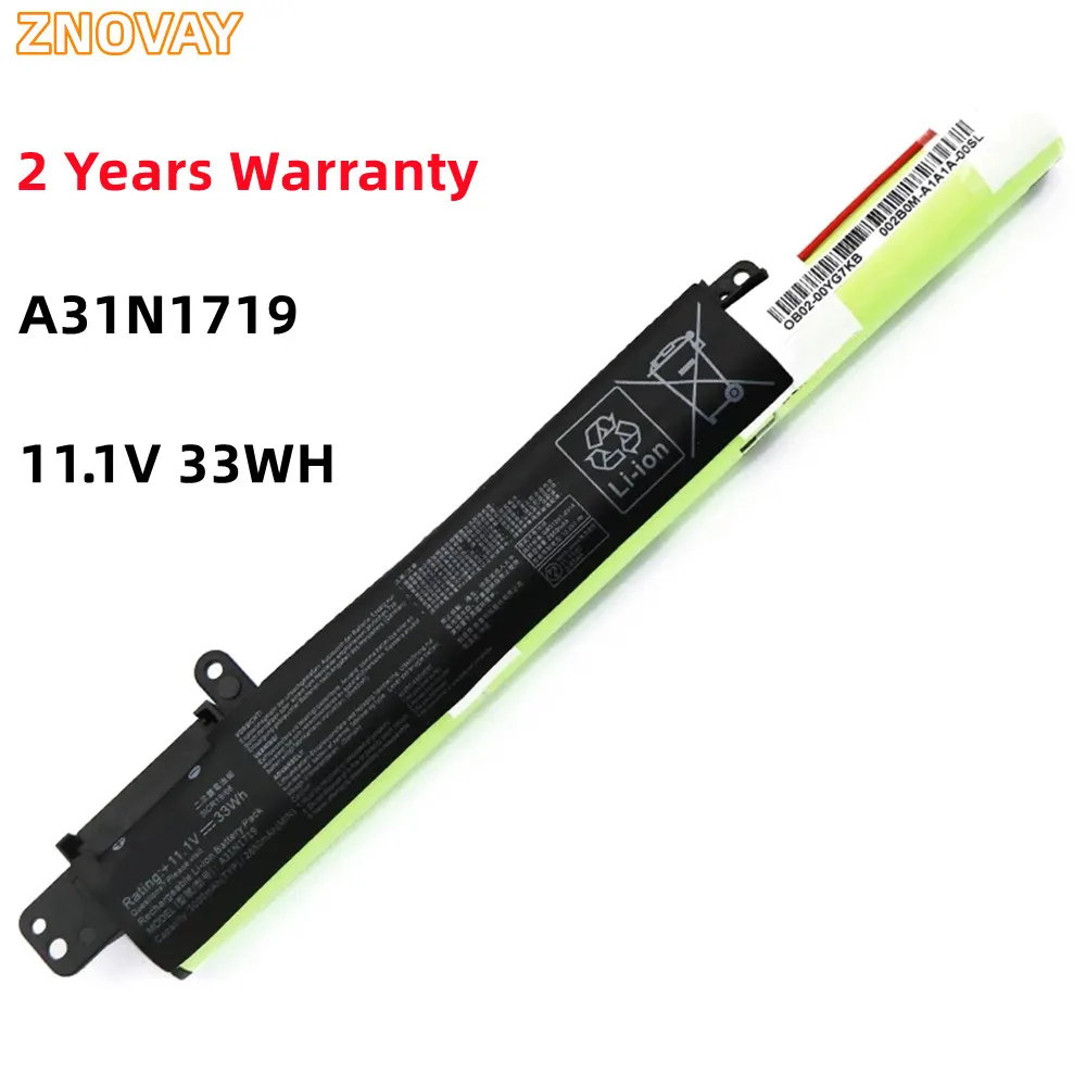 

ZNOVAY A31N1719 11,1 V 33WH Аккумулятор для ноутбука ASUS X407MA X407UF X407UA X407UB X507MA X507UA X507UF X507UB R507UA R507UB