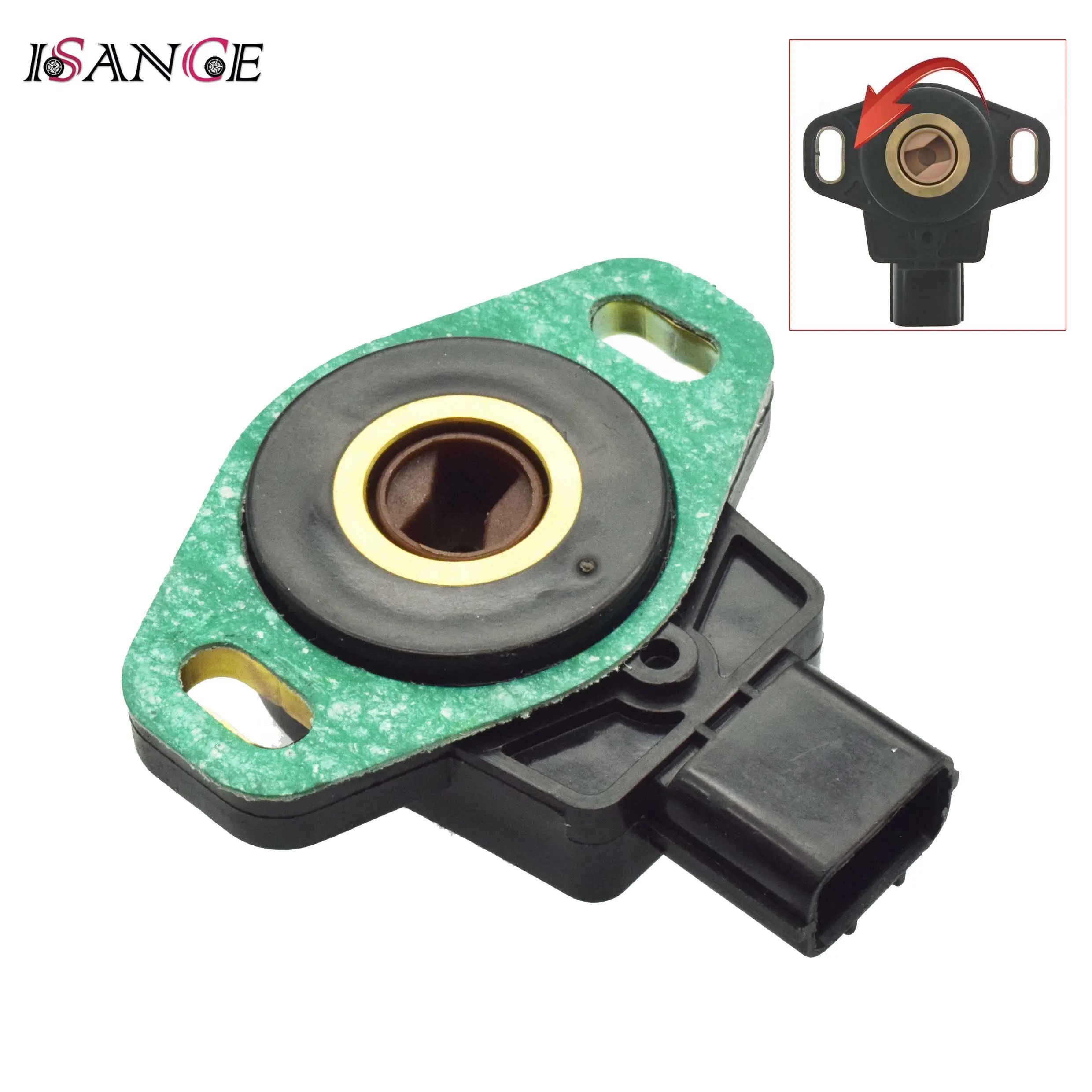 TPS THROTTLE POSITION SENSOR & CONNECTOR HARNESS PLUG FOR HONDA CIVIC CR-V & ACURA RSX 16402-RAA-A01 16402-RAC-A01 16402-RAC-A00