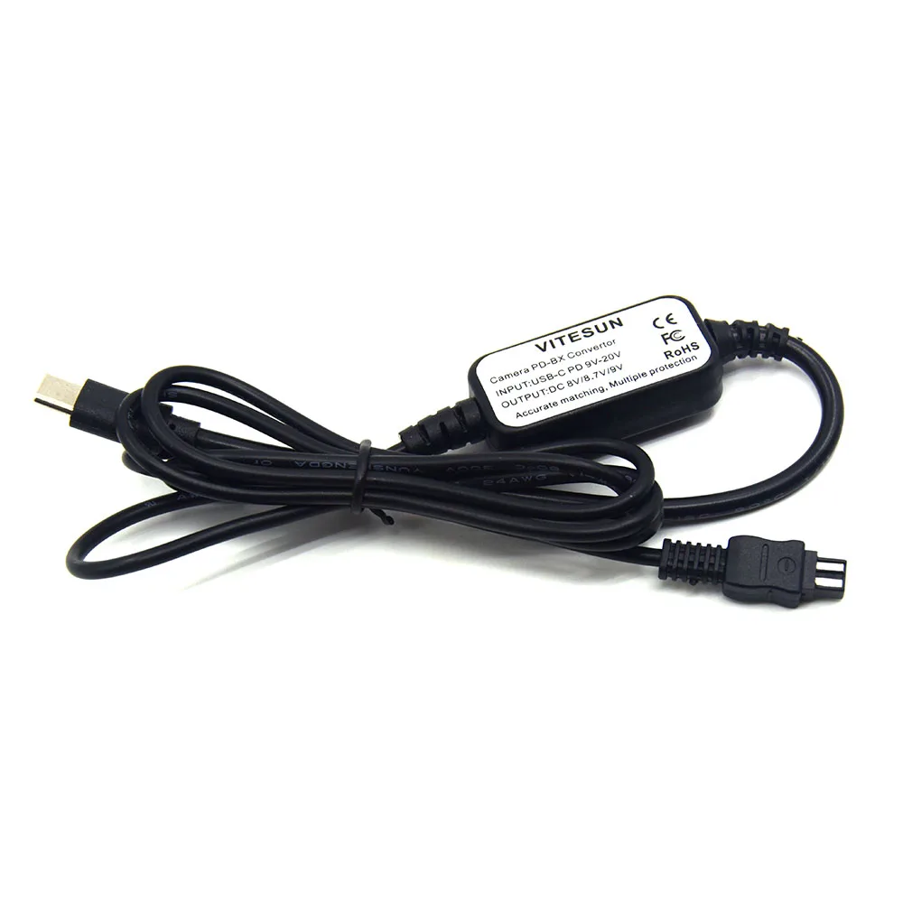 Vitesun-adaptador de Cabo de Alimentação Usb ac L200 Ac-l200 Ac-l25 Sony Dsc-hx200 Dsc Hx100 Hdr-cx105 Fdr-ax100 Fdr-axp35 Hdr-c6 Vg900 - Image 5