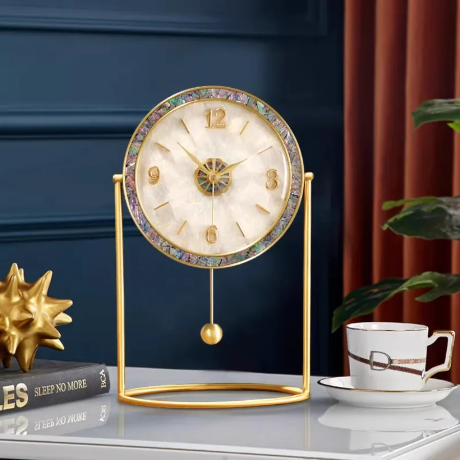 Table Clocks Mechanical Decorations Table Clocks Digital Fancy Girls Bedrooms Metal Horloge Room Decor