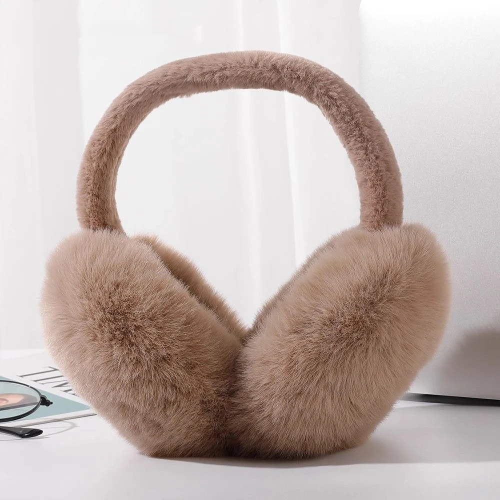 Cute Animal Plush Ear Warmer Earwrap Soft Folding Earflap Ear Cover Winter Warm Earmuff for Children Outdoor Cold Protection 1PC