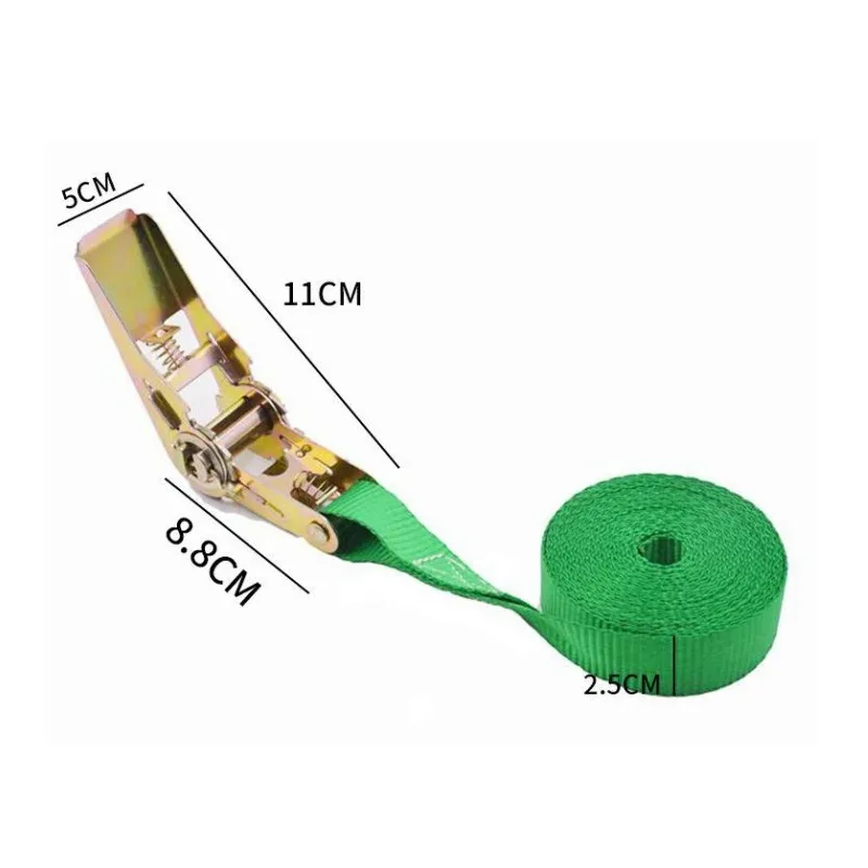 6m Cargo Strap Ratchet Tensioner Freight Car Fixed Tightener Tighten Rope for Luggage Goods Transportation Outdoor Camping cargo straps cargo tie down strap lashing strap tie down straps strapping tensioner luggage strap
