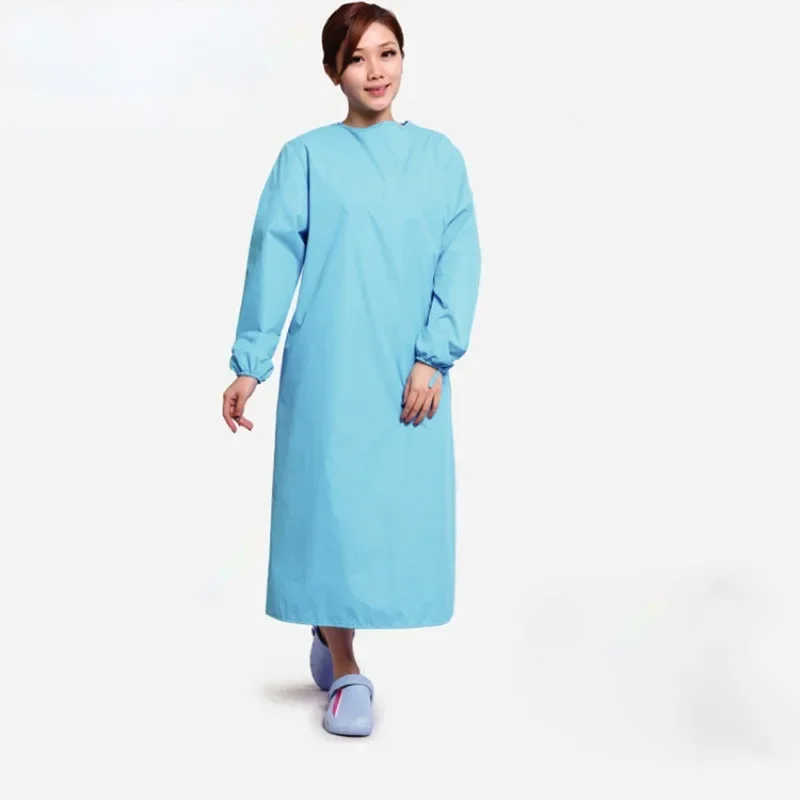 

New Models Protective Clothing Waterproof Surgical Gowns Waterproof Jacket Longsleeve Grease Proofing Scrub Uniform Woman Man