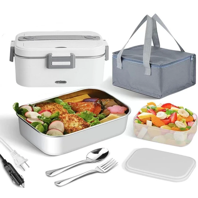 Electric Lunch Box Food Heater, 75w Portable and Leakproof Heated Lunch  Boxes With 1.8L Removable 304 Stainless Steel Container - AliExpress