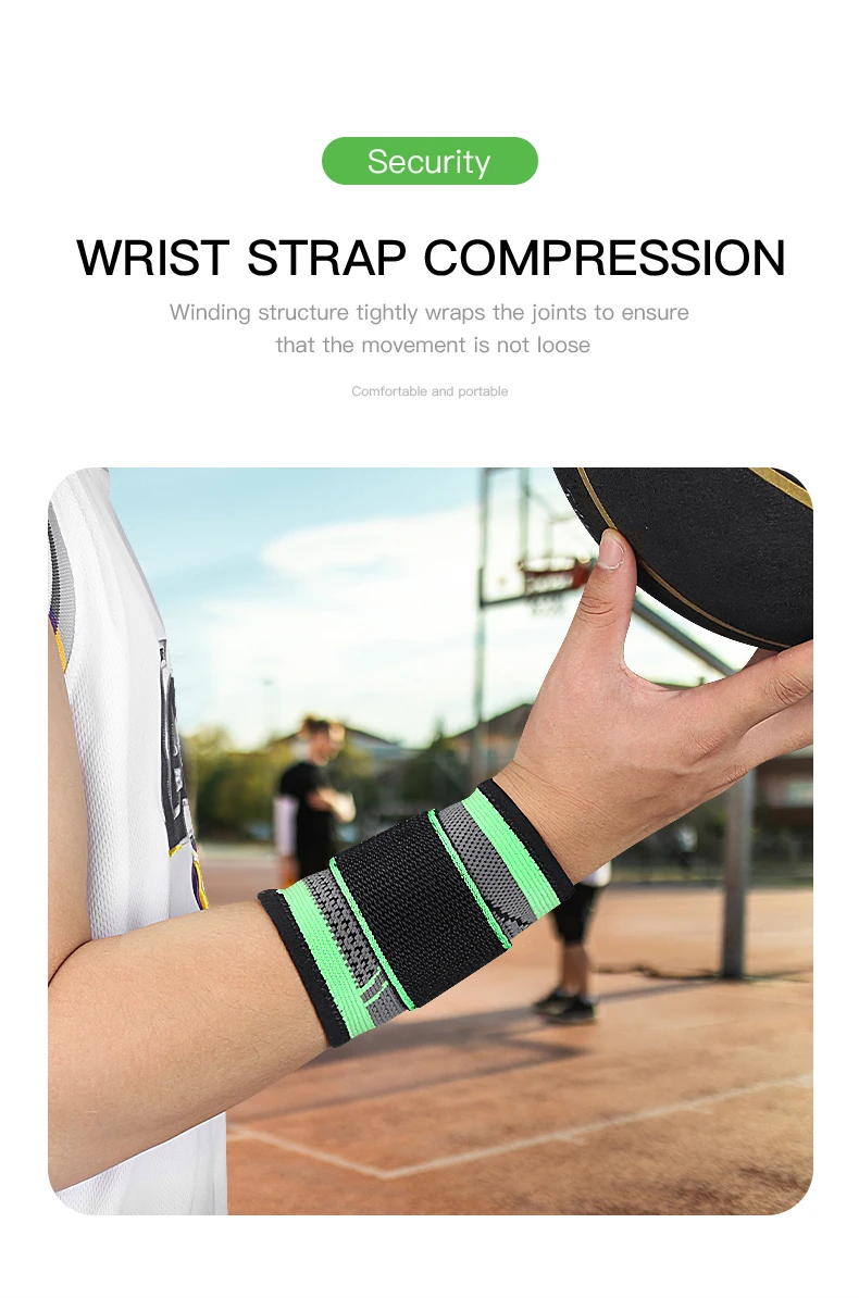 Description Picture 6 of item1 PCS Kyncilor Fitness Sports Wrist Guard Weightlifting Dumbbell Horizontal Push Kettlebell Fitness Stable Joint Wrist Guard