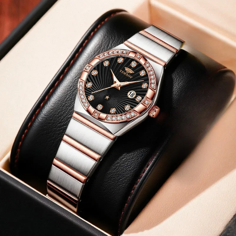 Luminous Ultra Thin Womens Watch Quartz Movement Minimalist Luxury Design