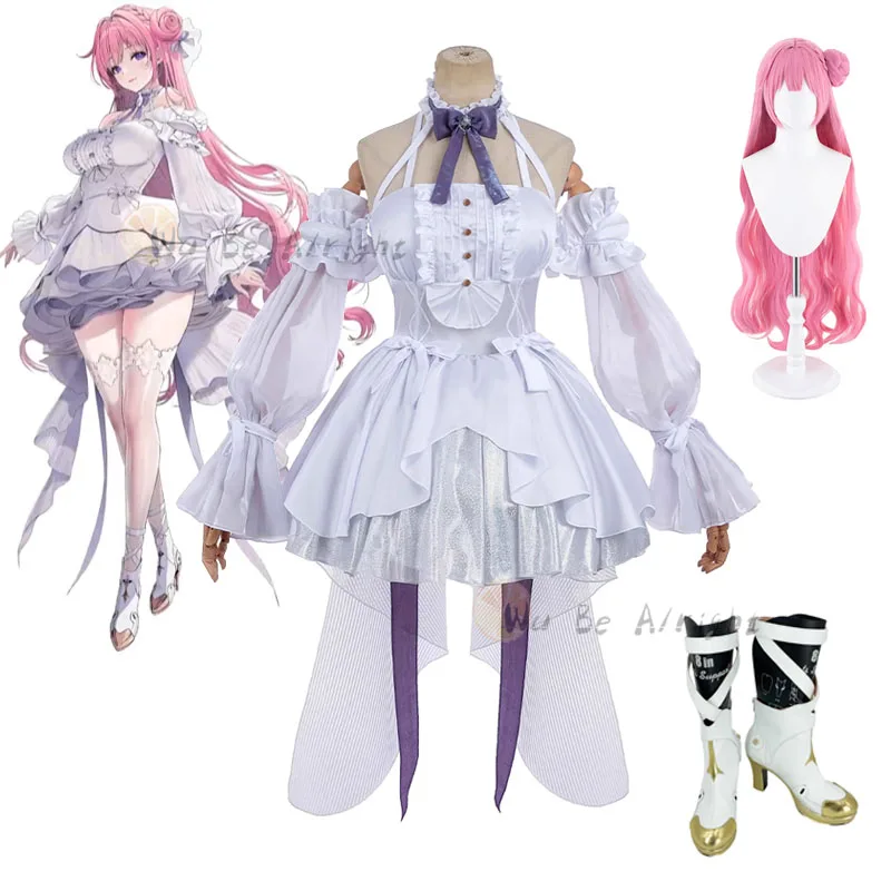 

Dorothy Cosplay Costume Pink Wig Game NIKKE Dorothy Flower Wedding Dress Suit For The Halloween Party Dorothy Role Play Props