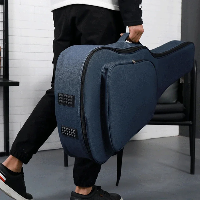 41 Inch Thicken Guitar Backpack Waterproof Oxford Electric Bass Bags Soft Cover Case for 36'' 39'' Classic Music