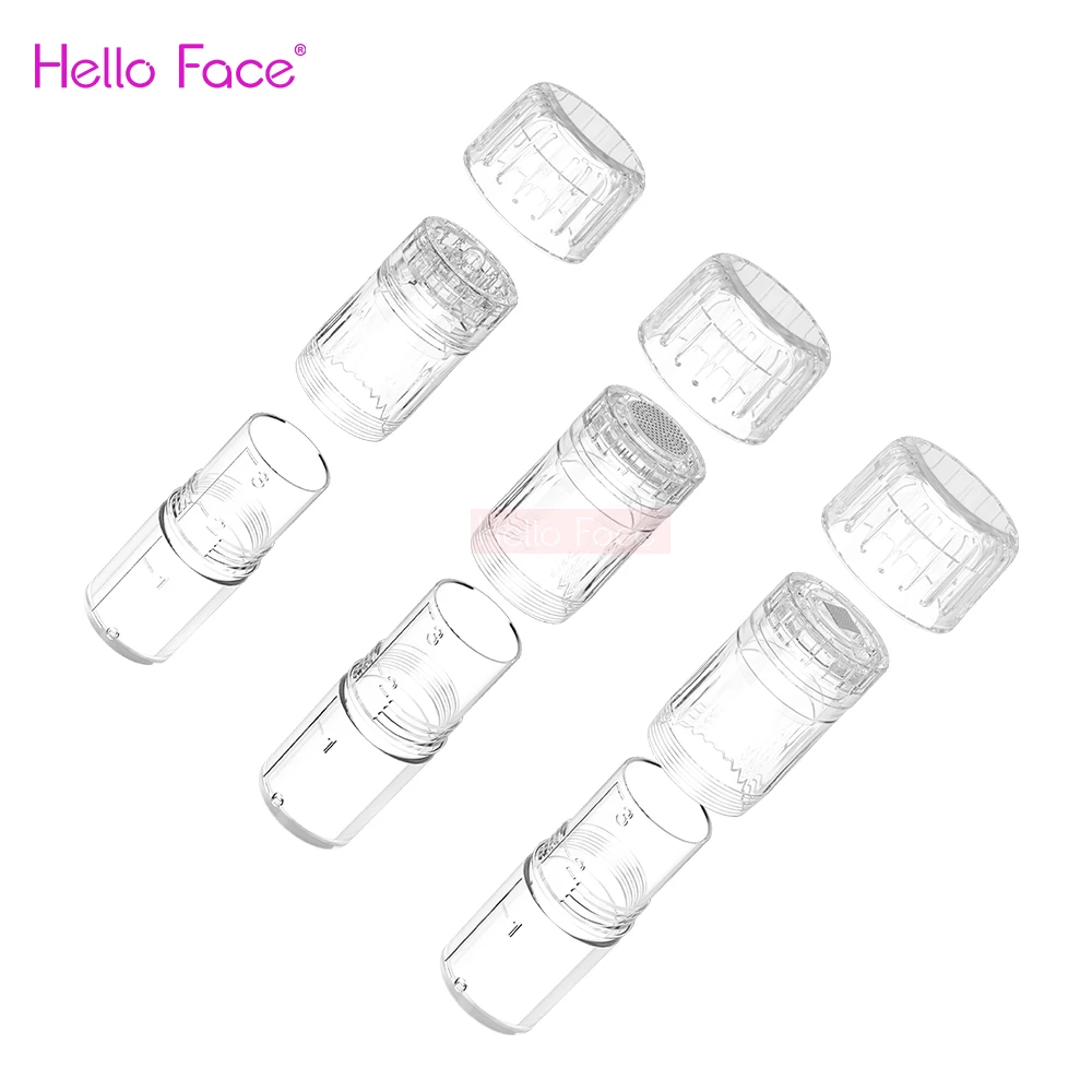 Hello Face Aqua Pen Cartuccia Ad Ago H3 Ago A 12 Pin Nano-Hr Chip Di Silicone Nano Tip Funziona Per Dispositivo Microneedling Hydra Pen H3