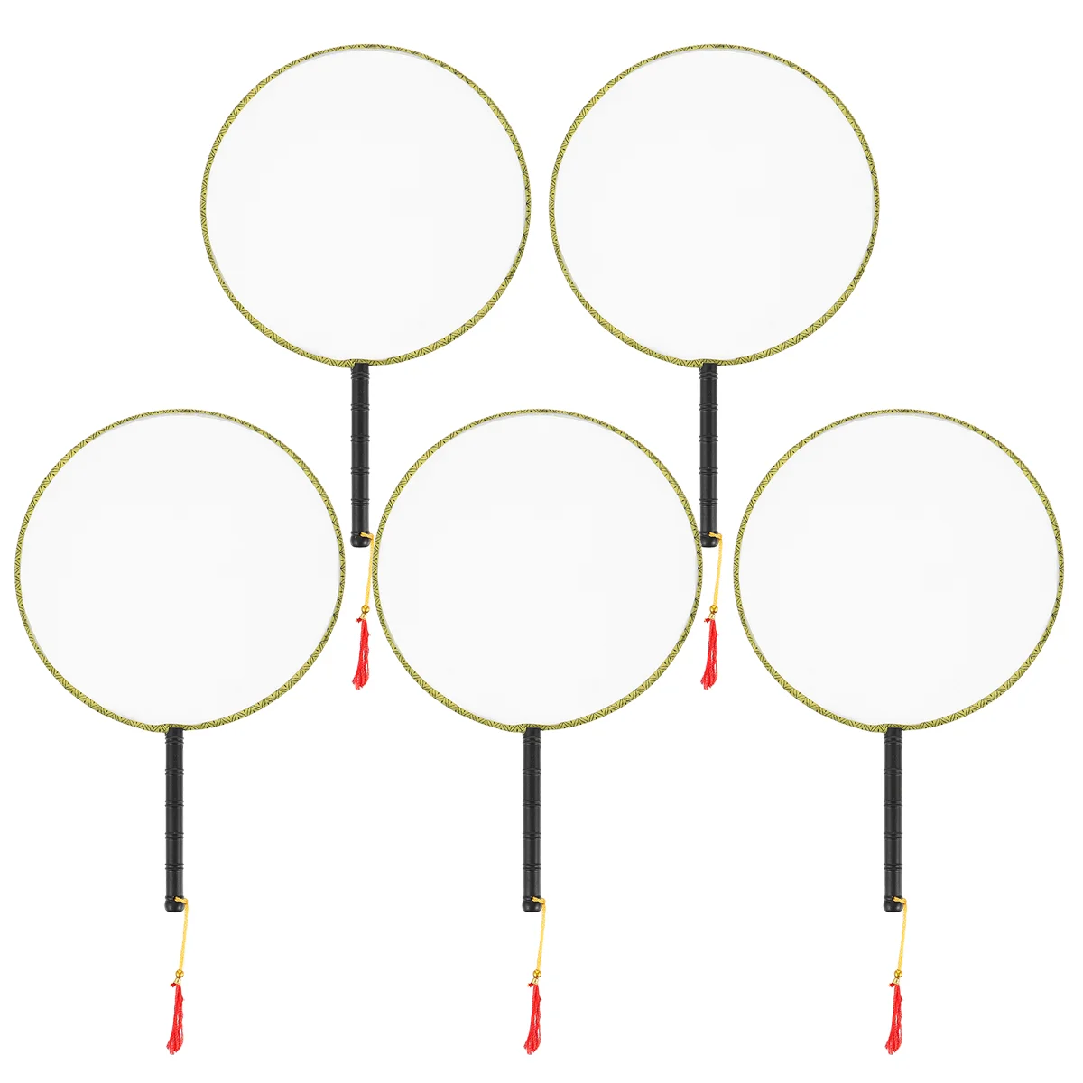 

Painting Fan DIY Hand Educational Round Blank Drawing Child Graffiti Toy Toys for Toddlers
