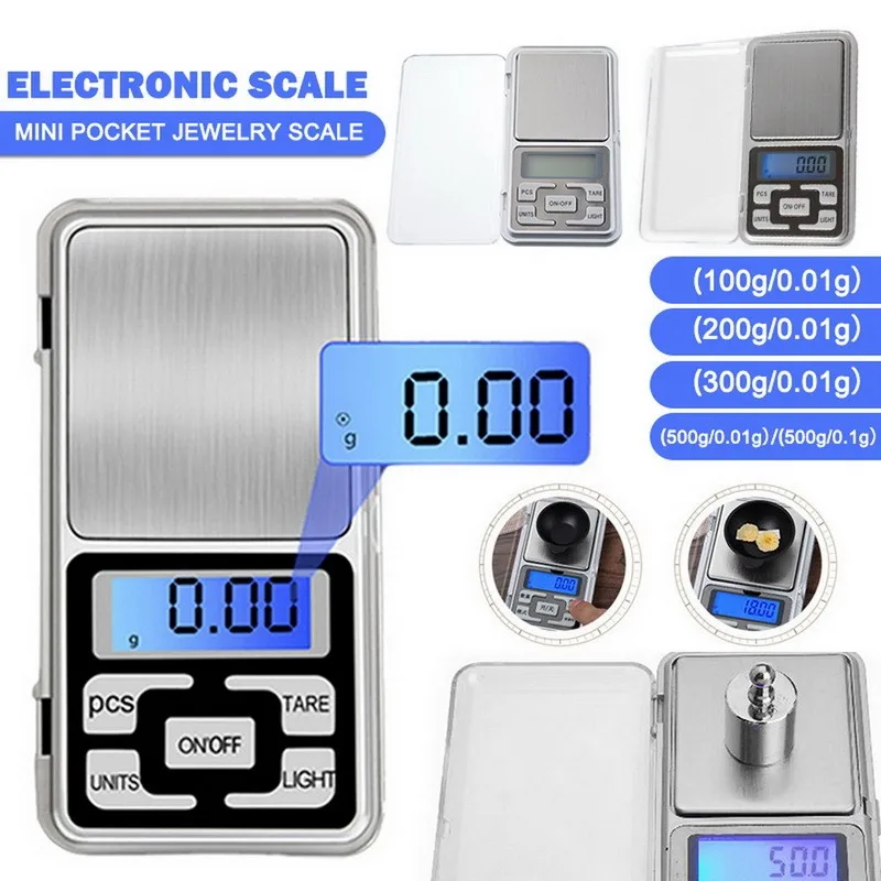 750 Gram x 0.1 G Digital Pocket Scales Jewelry Scale