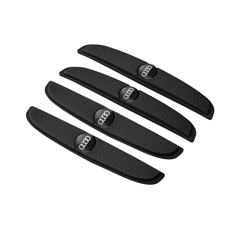 Car Logo Scratch Protector Strip – 4pcs Anti-Collision Corner Guards