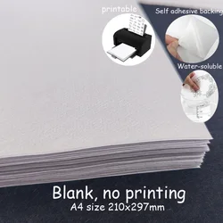 A4 Water Soluble Adhesive Embroidery Sticker with Peel - Off Backing - 10 sheets (Blank no printing)