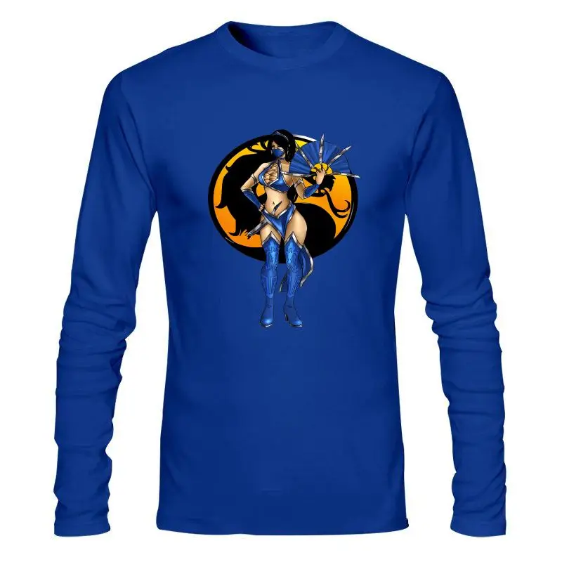 Мужская одежда новая футболка с принтом игры Mortal Kombat хлопковая Kitana MK летние топы