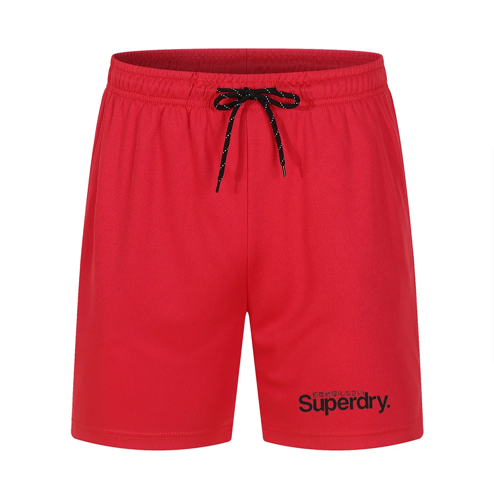 Men's mesh printed mesh shorts Beach pants Seaside summer running fitness pants Breathable quick drying men's hip hop clothing 5