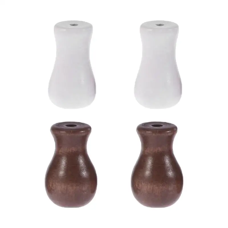 4pcs Delicate Blind Knobs Wood Cord Tassels Window Blind Cord Tassels