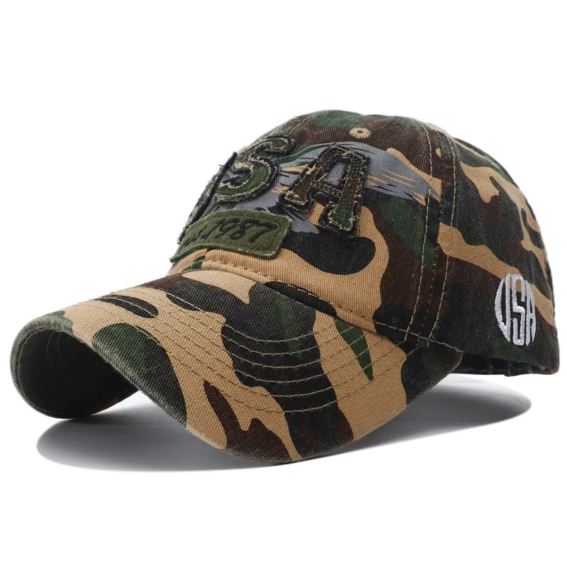 2023 New Military Camouflage Baseball Hat Men Usa Army Tactical Snapback Cap Adjustable Camo Hunting Hats for Men Women Gorras 1