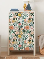 Fresh Green Floral PVC Wallpaper Elegant Spring Peel And Stick Wall Decor Casual Furniture Waterproof Cabinet Contact Paper 1