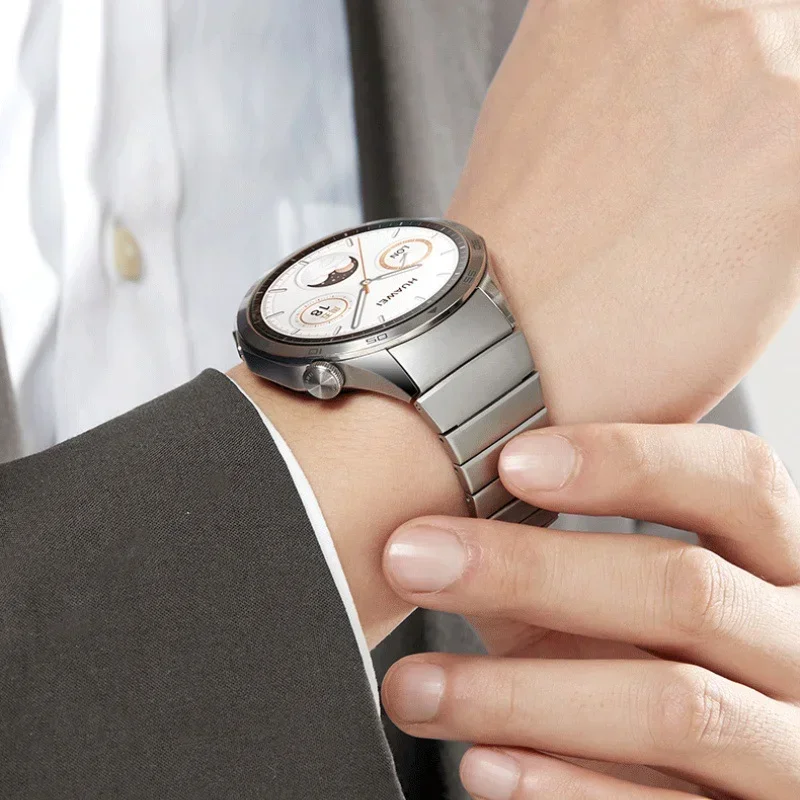 Metal strap For Huawei watch GT4 46mm Stainless steel quick release adjustable wristband For Huawei watch GT4 46mm watchband