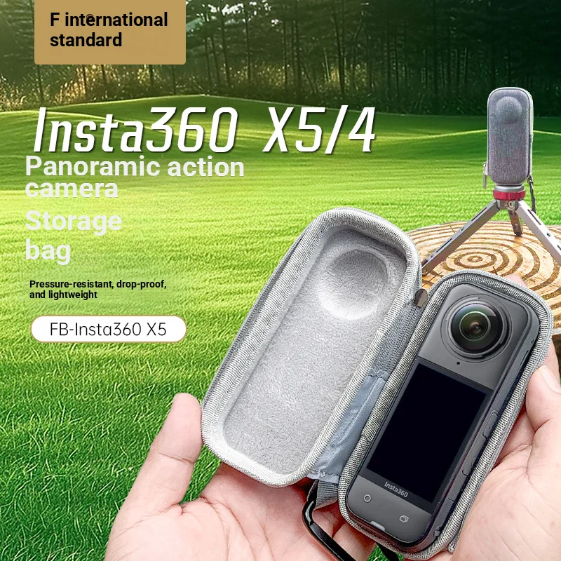 Sacoche Insta360 X4 X5 – Étui de Transport Antichoc Noir
