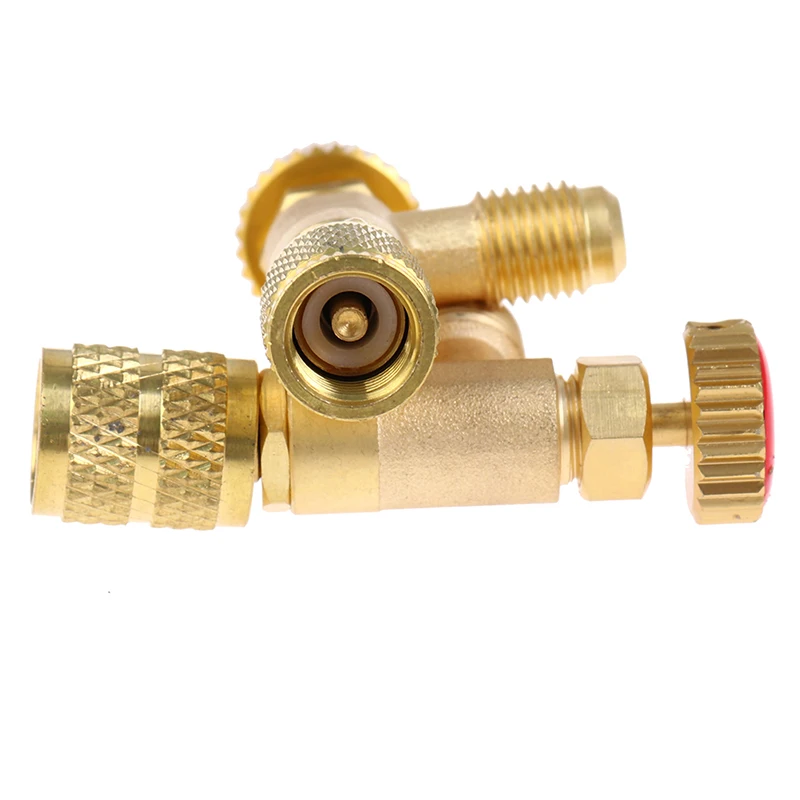 

Household R410A R22 Air Conditioning Refrigerant Liquid Safety Valve 1/4 "Safety Adapter Air Conditioning Repair And Fluoride~