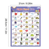 Pre K 1st 2nd 3rd Grade Kids Learning 220 English Sight Words Poster Educational Classroom Supplies Decoration Posters 2