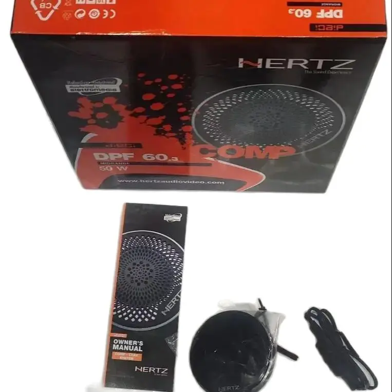 1PC HERTZ DPF 60.3 5MIDRANDE 50W Car Speaker DWR SURROUND COMP-COAX SY Manufactured by elettomedia Made In ltaly
