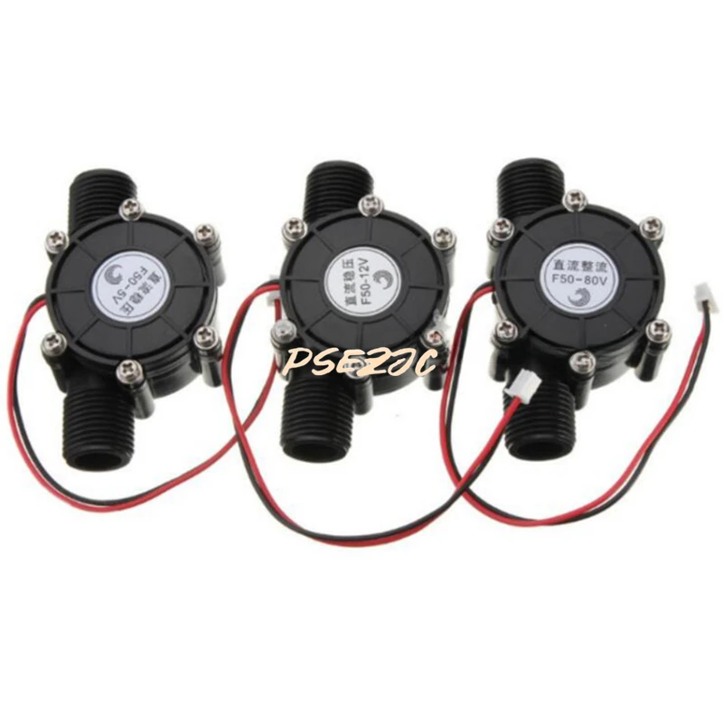 Hydroelectric Generator 1PC 80v/12v /5V 10W DC Micro Hydro Generator Tap Water Flow Hydraulic DIY 1/2 Inch Alternative Energy Generators