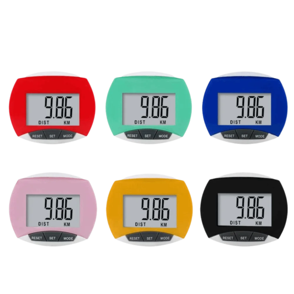Advanced 3D Pedometer with LCD Display and Anti-Slip Portable Design for Walking and Outdoor Activities