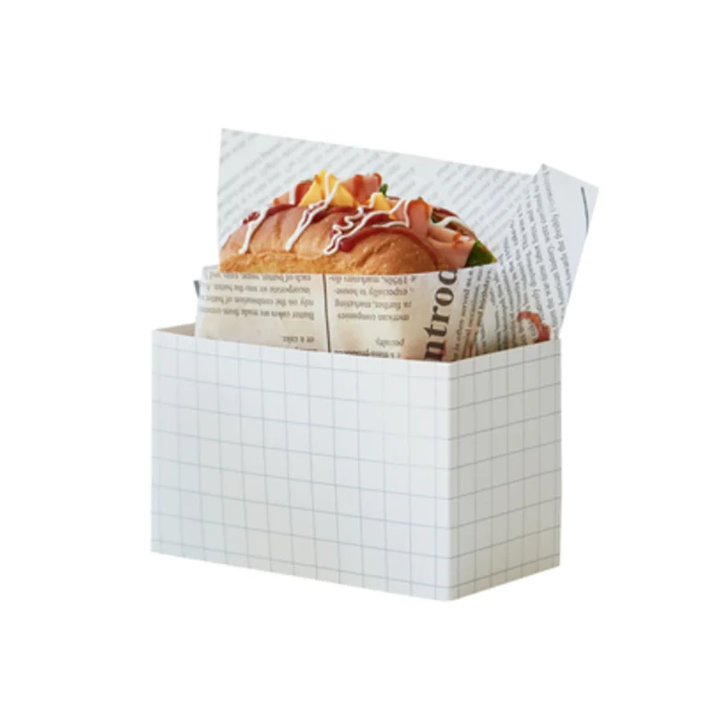 10pcs Cardboard Sandwich & Burger Packaging Boxes, Kraft Paper Food Containers for ... - SKU CSBB2218 - UGI Packaging