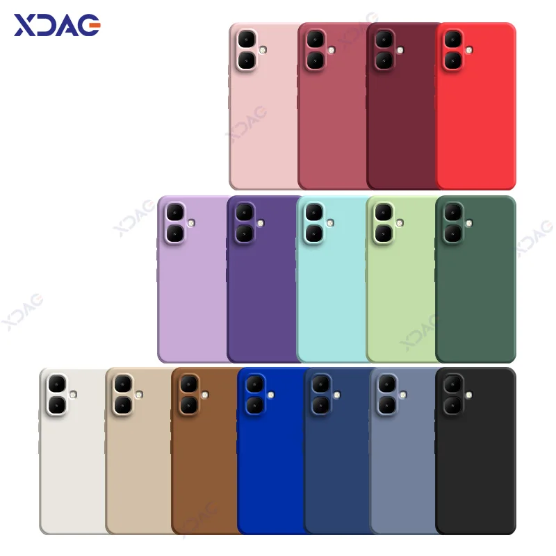 Enhanced Liquid Silicone Waterproof Mobile Phone Case - Soft Square Design