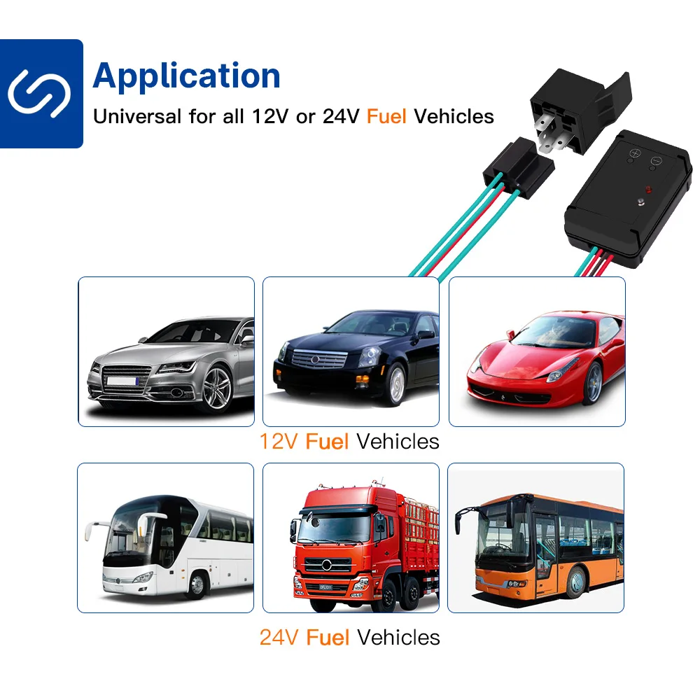 Blocco Telecomando Auto 2.4 GHz | Immobilizzatore Antifurto Con Allarme DC12V Per SUV, Camper, Furgoni | Sistema Di Sicurezza - 2