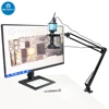 48MP 4K 1080P HDMI USB Output HD Industrial Digital Microscope Camera + 130X Zoom Lens Cantilever Stand for Soldering Repair 2
