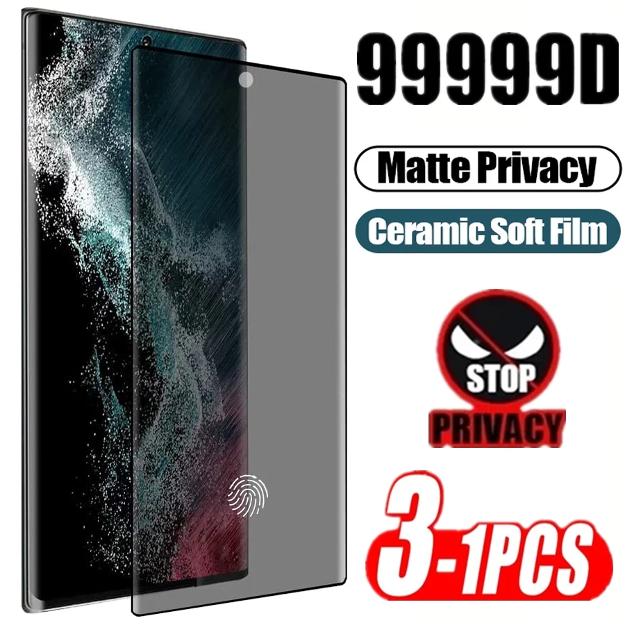 13pcs Matte Ceramic Privacy Screen Protectors For Samsung Galaxy S21