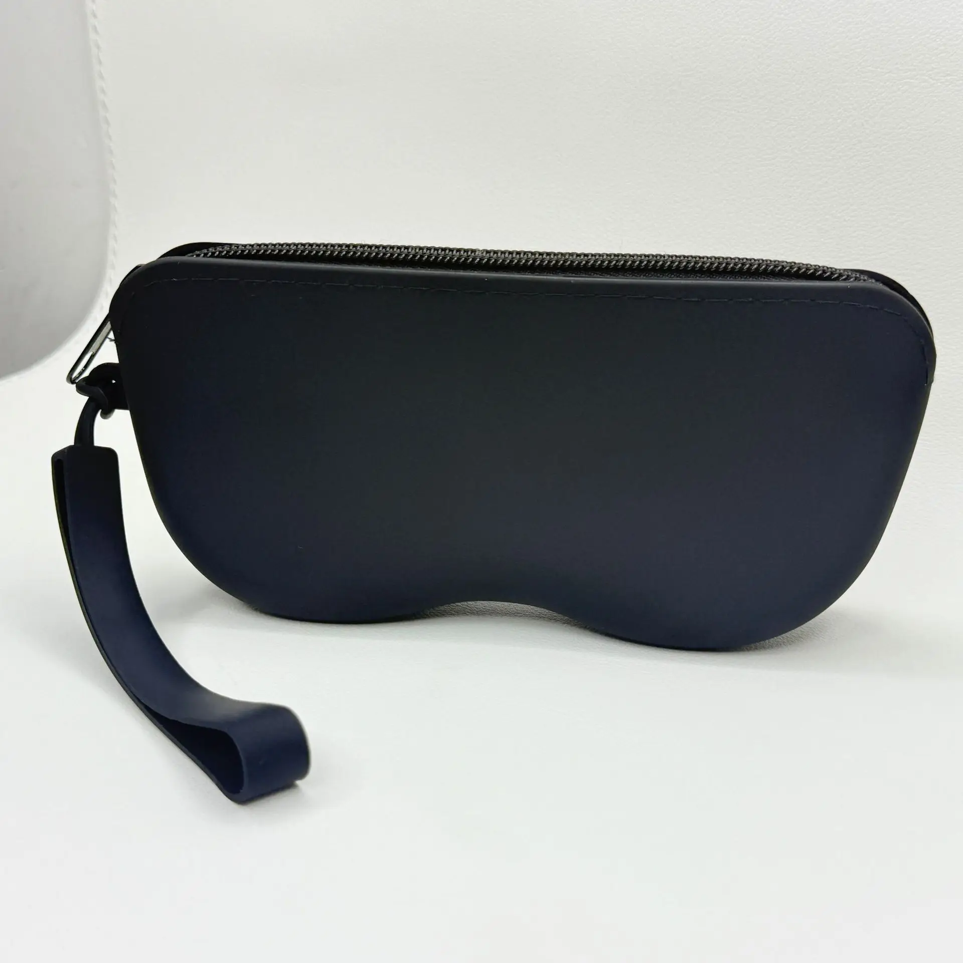 Soft Silicone Glasses Case Zipper Compact Travel Eyewear Pouch for Sunglases Glasses Cosmetics Lightweight Dustproof Storage Bag