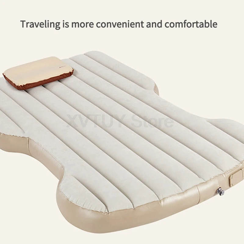 Portable Inflatable Camping Mattress for Tesla ModelY Automobile Self-Inflating Travel Sleeping Mattress with Pillow for SUV Car