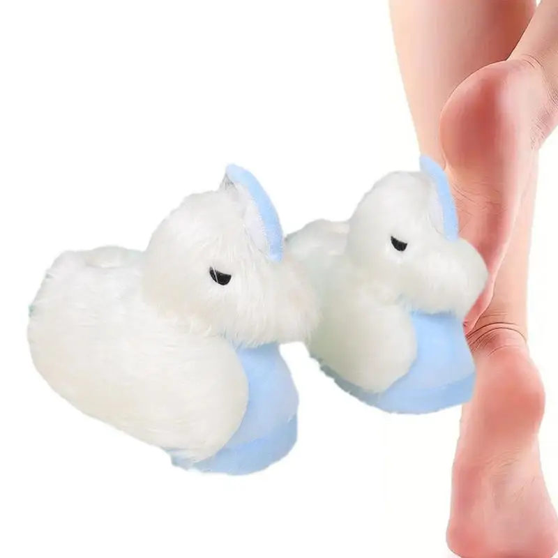 

Пушистые тапочки, милые плюшевые домашние тапочки с животными, плюшевые зимние домашние и уличные тапочки для женщин и мужчин, теплые домашние Тапочки