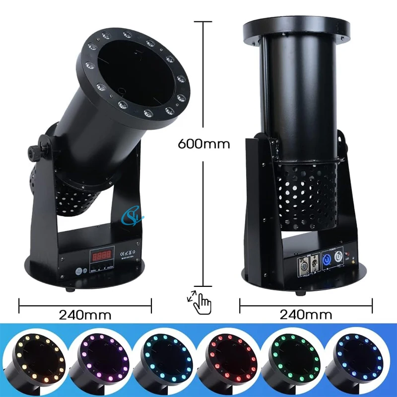 High Quality 1500W LED Electric Confetti Blower Machine Professional Confetti Ca