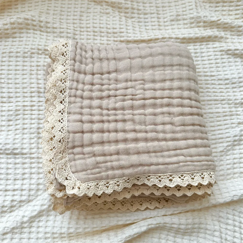 Baby Blanket Newborn 6 Layers Muslin Swaddle Wrap Soft Toddler Kids Bath Towel Infant Baby Crib Stroller Receiving Blankets cotton muslin blanket cotton blanket swaddle blanket cotton swaddle cotton gauze blanket