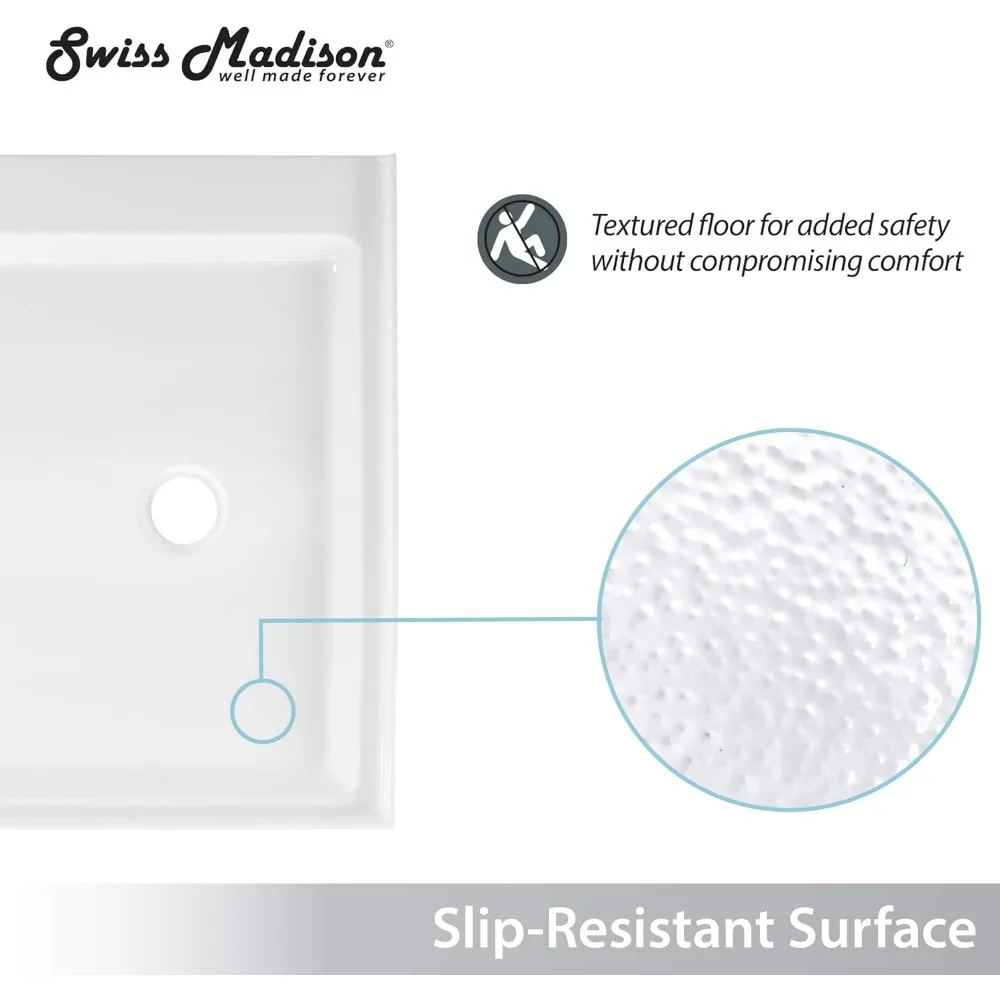 Shower Base, SM-SB510 Voltaire 48x36 Shower Base