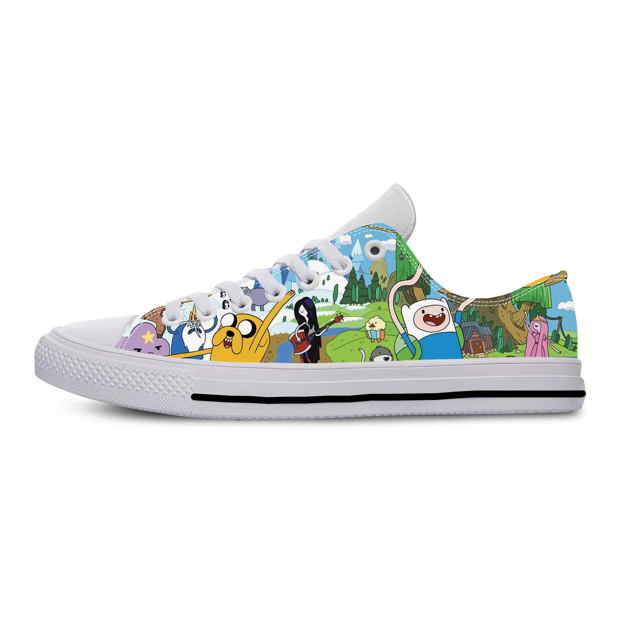 

Hot Time Anime Cartoon Manga Adventure Funny Fashion Casual Shoes Lightweight Men Women Sneakers Low Top Breathable Board Shoes