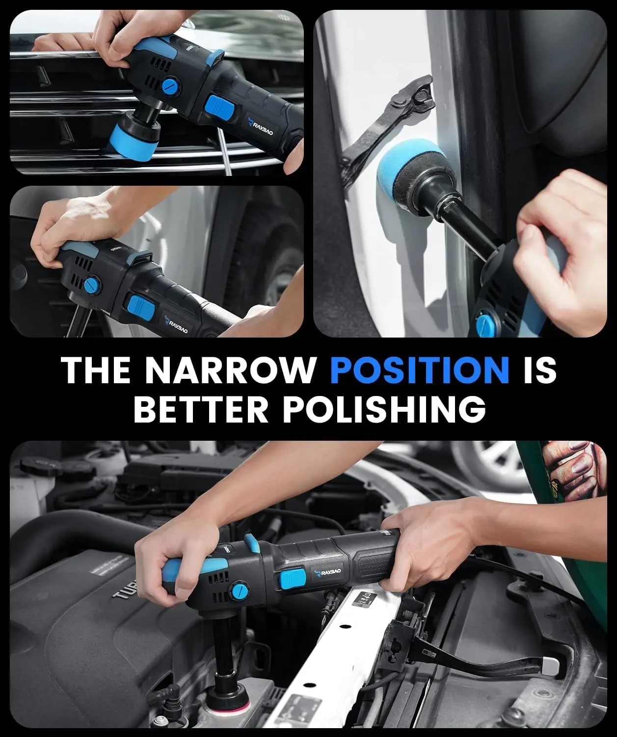 Mini Buffer Polisher 750W Rotary Polisher 27Pcs Accessories Mini Polishing Machine 2/3/5inch Backing Plate 6 Speeds