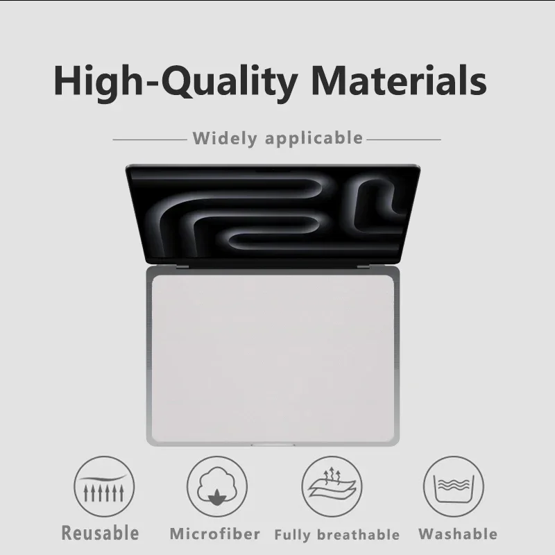 Ultra Fine Fiber Dust Film for Laptop Keyboard Cover Suitable for MacBook Pro 13/14/15/16 Inch Laptop Screen Cleaning Cloth 2