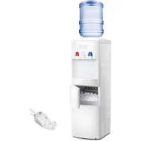 Antarctic Star 2-in-1 Water Cooler Dispenser with Built-in Ice Maker, Freestanding Hot Cold Top Loading Water Dispenser 1