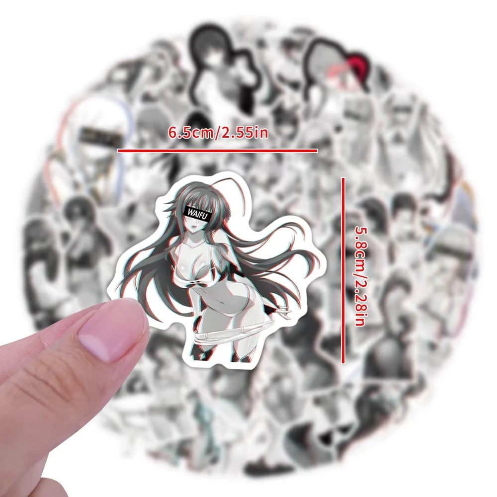 10/30/50/110Pcs Kawaii Anime Sexy Girls Graffiti Sticker DIY Cartoon WAIFU Hentai Waterproof Skateboard Guitar Luggage Decals Cartoon Stickers Anime Stickers Kawaii Stickers Decorative Stickers